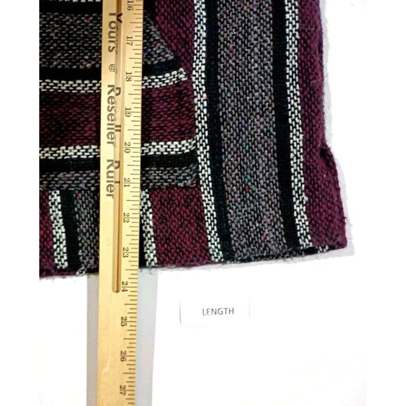 Mexican Baja Sz S Hoodie Womens  Hydration Nation Hippie Pullover Surfer Poncho - Picture 9 of 11